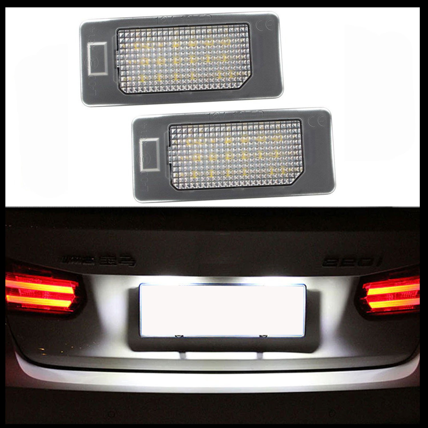 LED PREMIUM Kennzeichenbeleuchtung für Seat Ibiza ST Kombi / Alhambra II 2010-