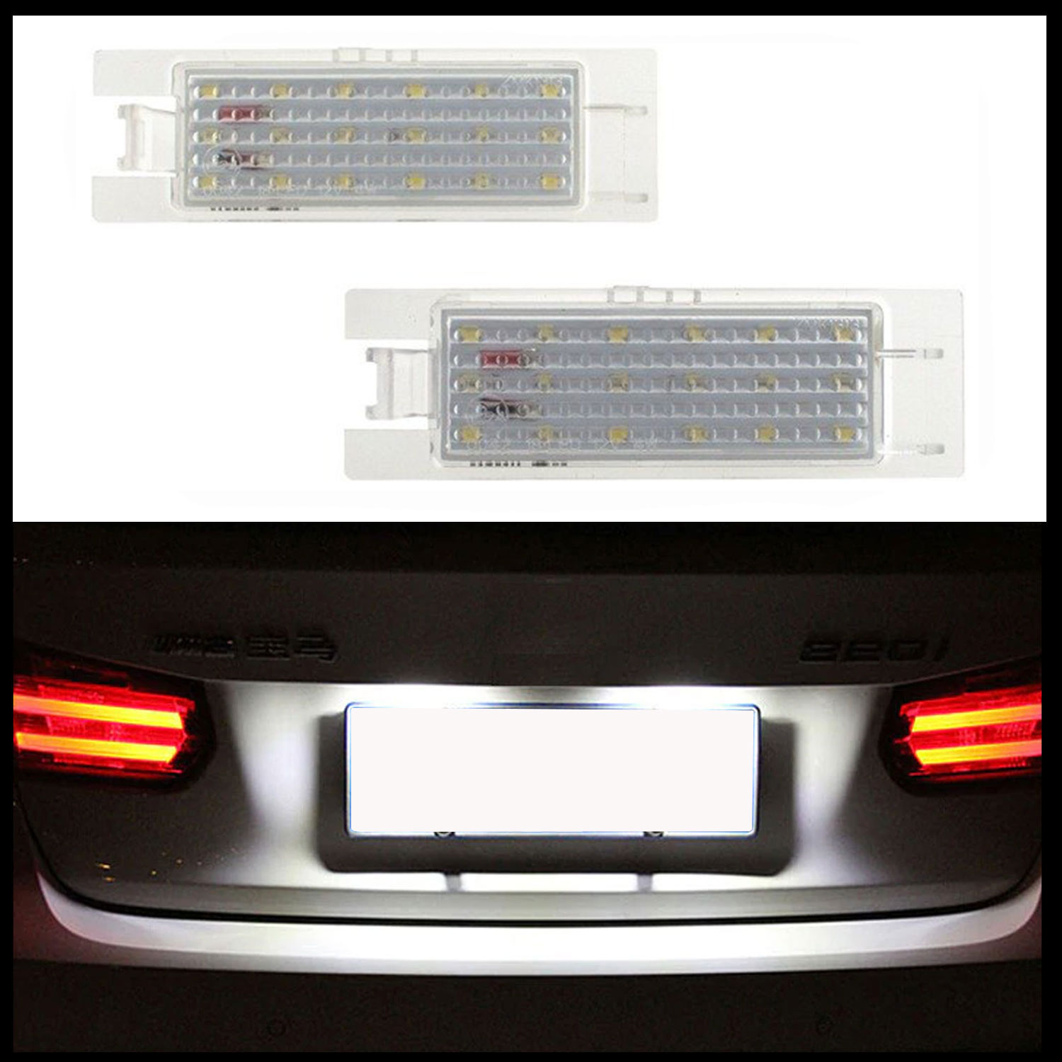 2x LED PREMIUM Kennzeichenbeleuchtung für Hyundai i10 IA i20 PB PBT Coupe GK