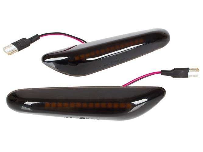 Premium LED Seitenblinker Schwarz / Smoke für BMW 1er E81 E82 E87 E88 2004-2016