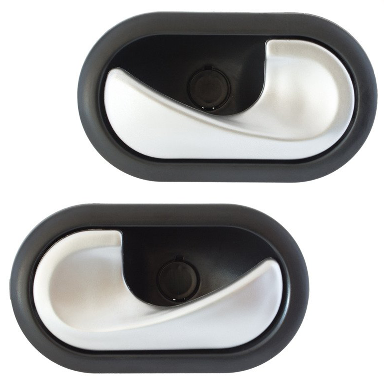 Türgriff Innen LINKS + RECHTS SATIN MATT Silber für Renault Megane II 2002-2008