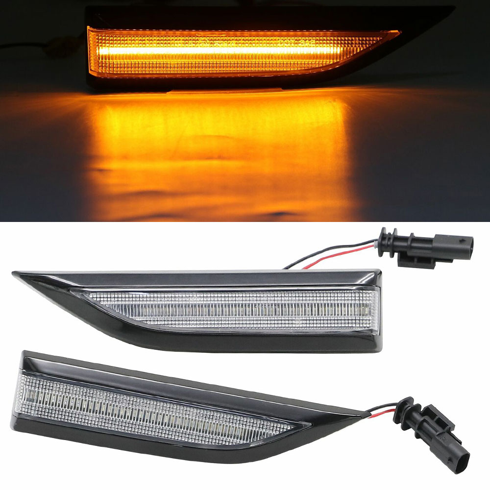 2x LED Seitenblinker in SILBER für VW T6 VI Transporter Multivan VW Caddy 4 IV