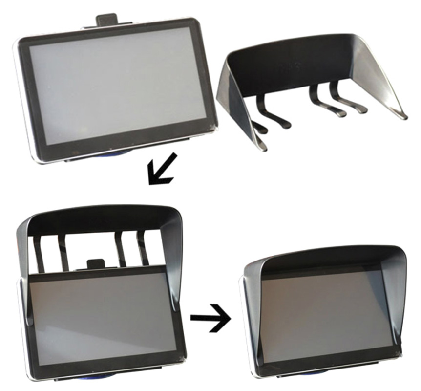5 Zoll Navi Navigation GPS Gerät Blendschutz Sonnenblende Sonnenschutz