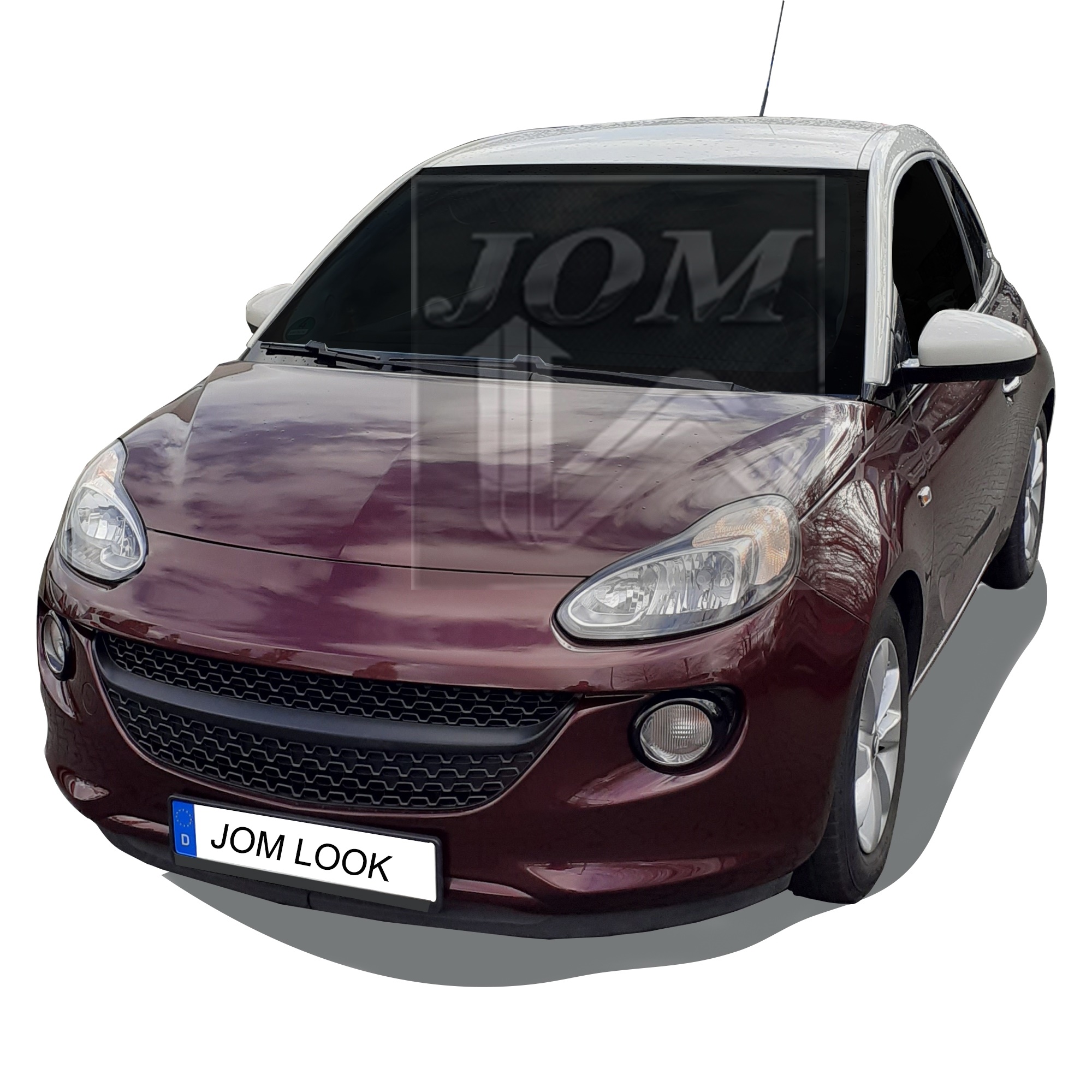 Kühlergrill Sportgrill Schwarz Wabengitter ohne Emblem für Opel Adam 2012-2019