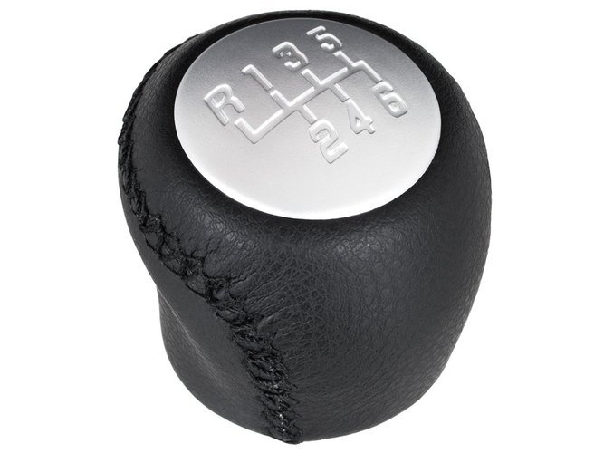 Schaltknauf Knauf Schwarz Alu 6-Gang für Fiat Punto 199 ab 2005- / Grande Evo