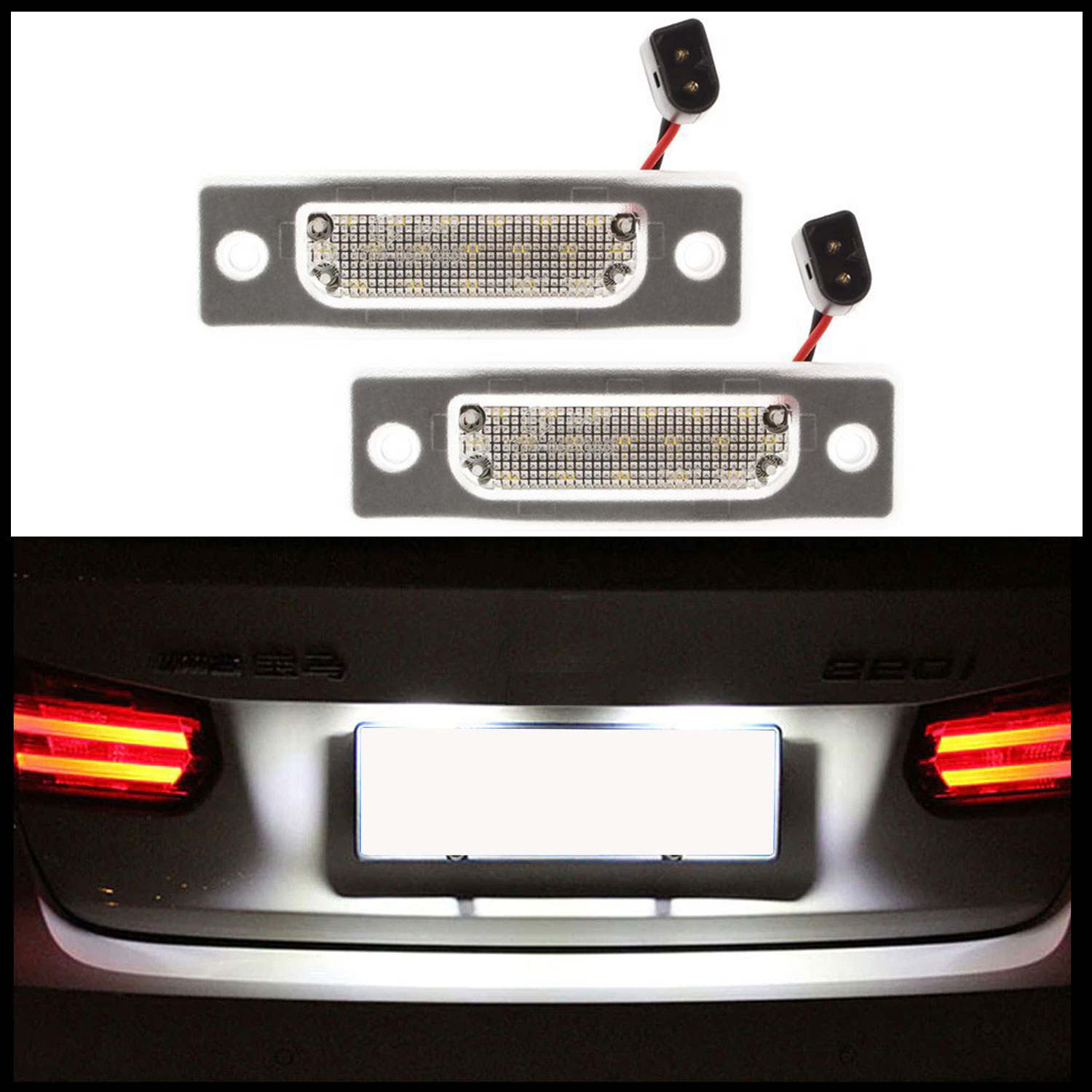 2x LED PREMIUM Kennzeichenbeleuchtung für BMW 5er E34 Limousine / 7er E32