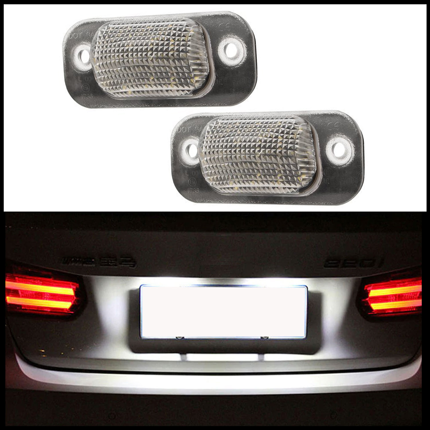PREMIUM LED Kennzeichenbeleuchtung für Seat Ibiza II 6K 1993-1999 Cordoba 6K