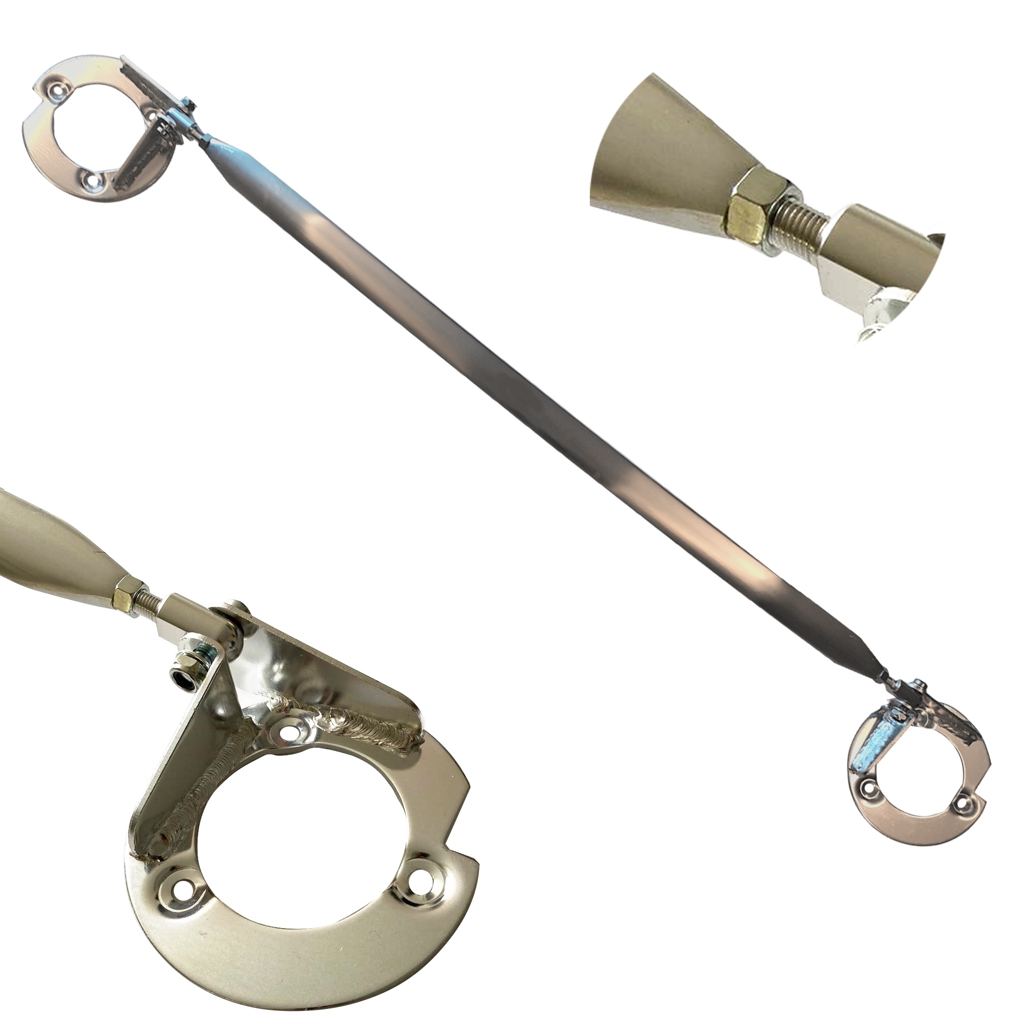 Original JOM Domstrebe Alu poliert VERSTELLBAR für Mercedes SLK R171 2004-2011