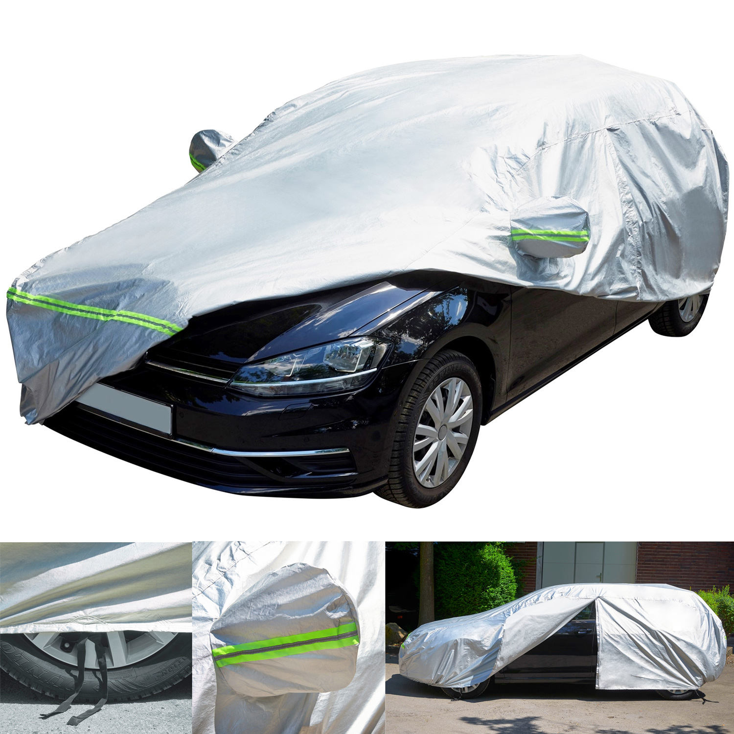 PREMIUM Oxford-Gewebe Auto Garage Abdeckung Atmungsaktiv Wasserdicht M L XXL