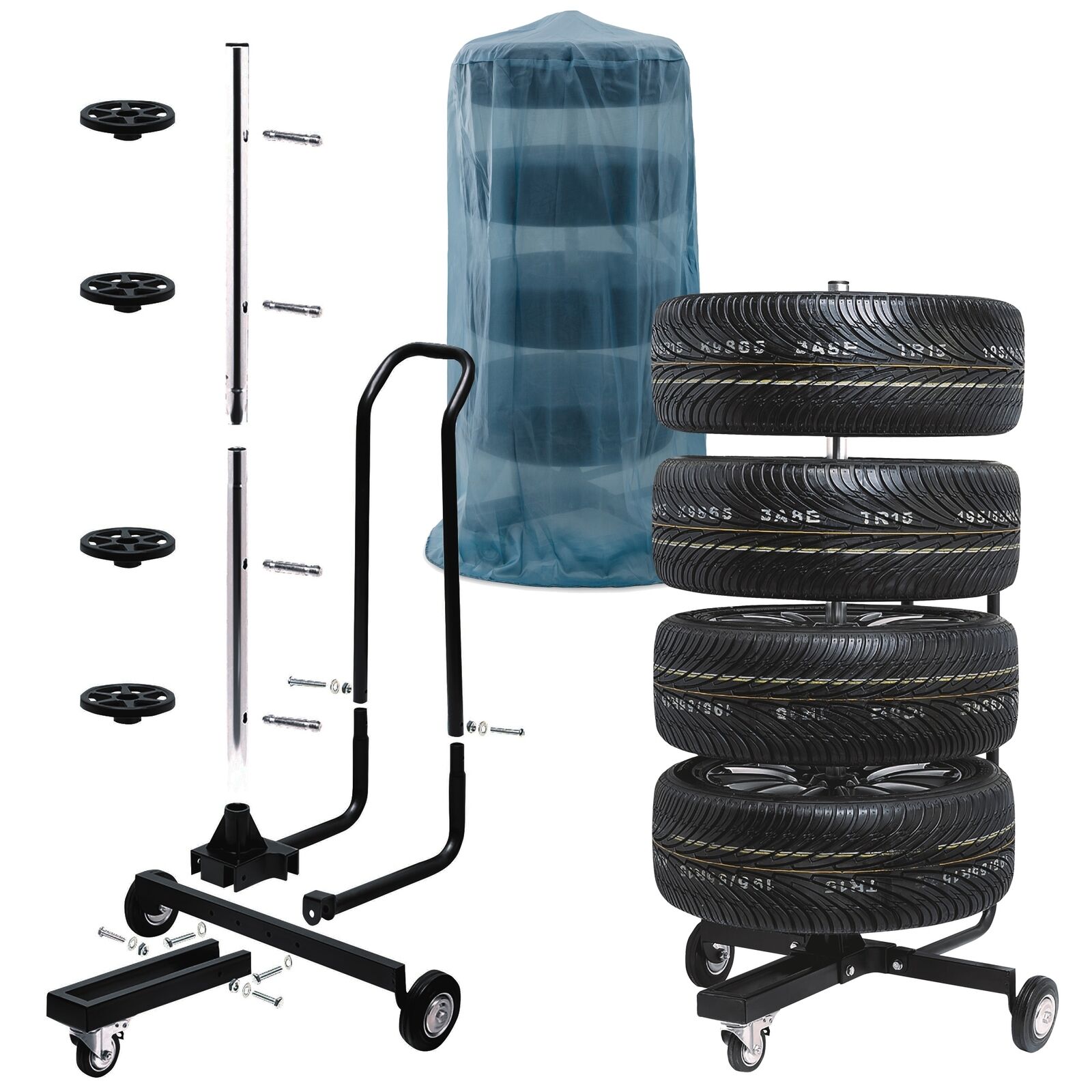 PREMIUM Felgenständer Felgenbaum Reifenständer Alufelgen Stahlfelgen fahrbar