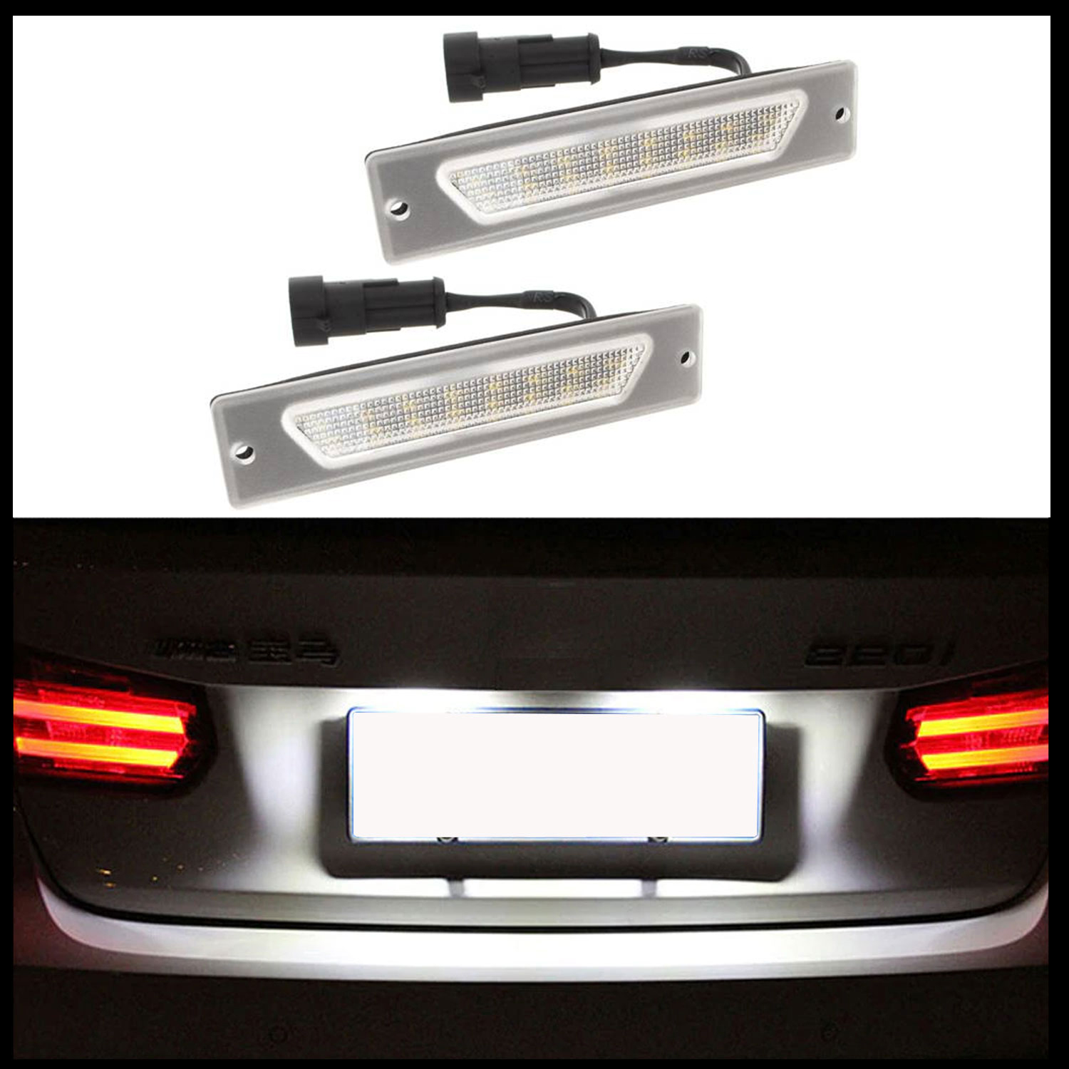 2x LED Kennzeichenbeleuchtung für Fiat Ducato Citroen Jumper Peugeot Boxer 94-02