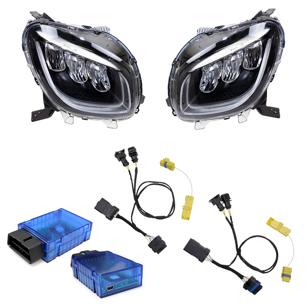 Original Smart VOLL LED Schweinwerfer Kufatec Adapter Kabel Dongle für Smart 453