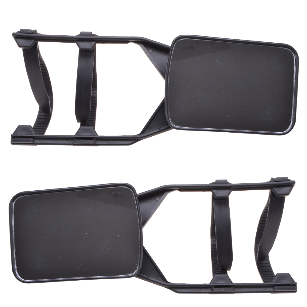 2x Universal PKW Wohnwagen Anhänger Spiegel Caravanspiegel Zusatzspiegel PAAR