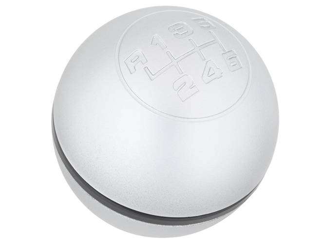 Schaltknauf 6-Gang Knauf in Silber für Alfa Romeo Giulietta 2010-