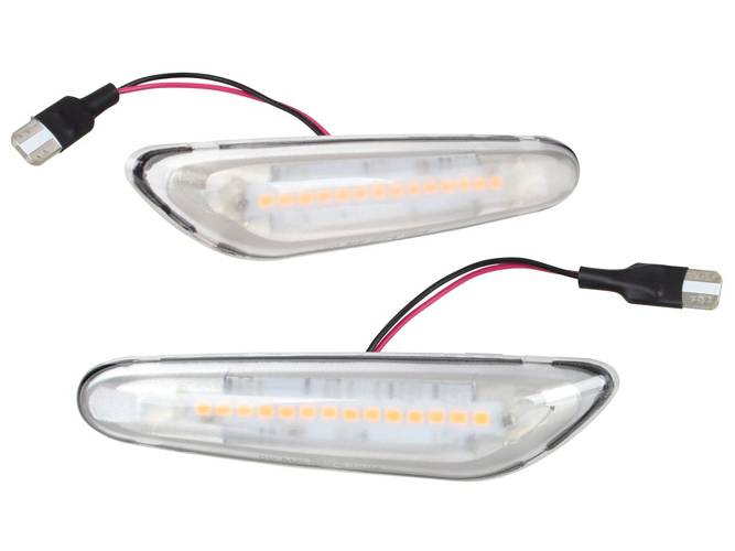 Für BMW 5er E60 E61 F07 F10 F11 X3 E83 2x Premium LED Seitenblinker Silber
