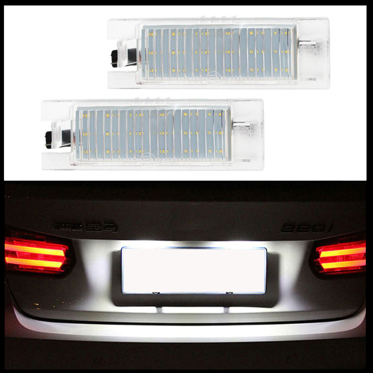 2x LED SMD Kennzeichenbeleuchtung für Fiat Bravo I 95-01 Bravo 2007- Brava 95-02