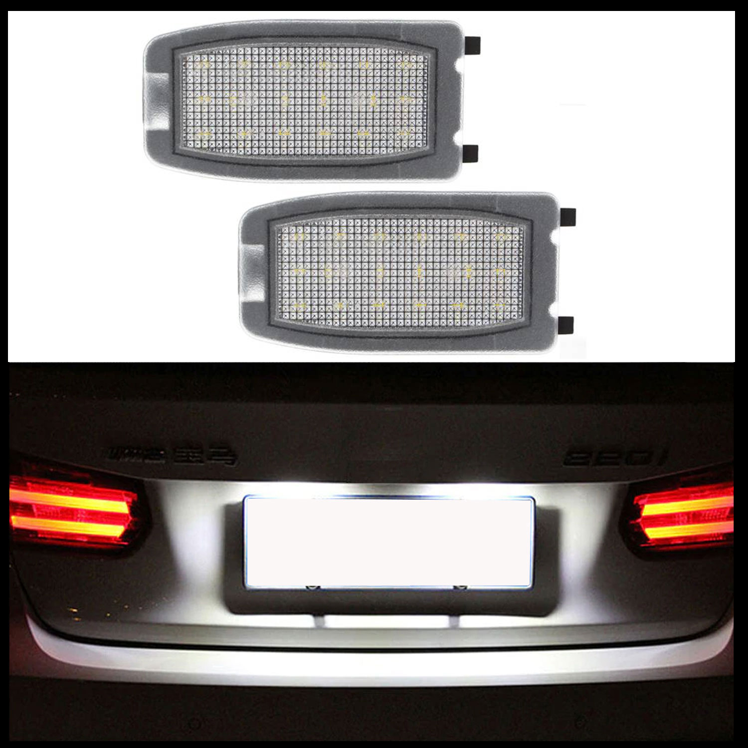 2x LED SMD Kennzeichenbeleuchtung für Land Rover Discovery III IV Freelander II