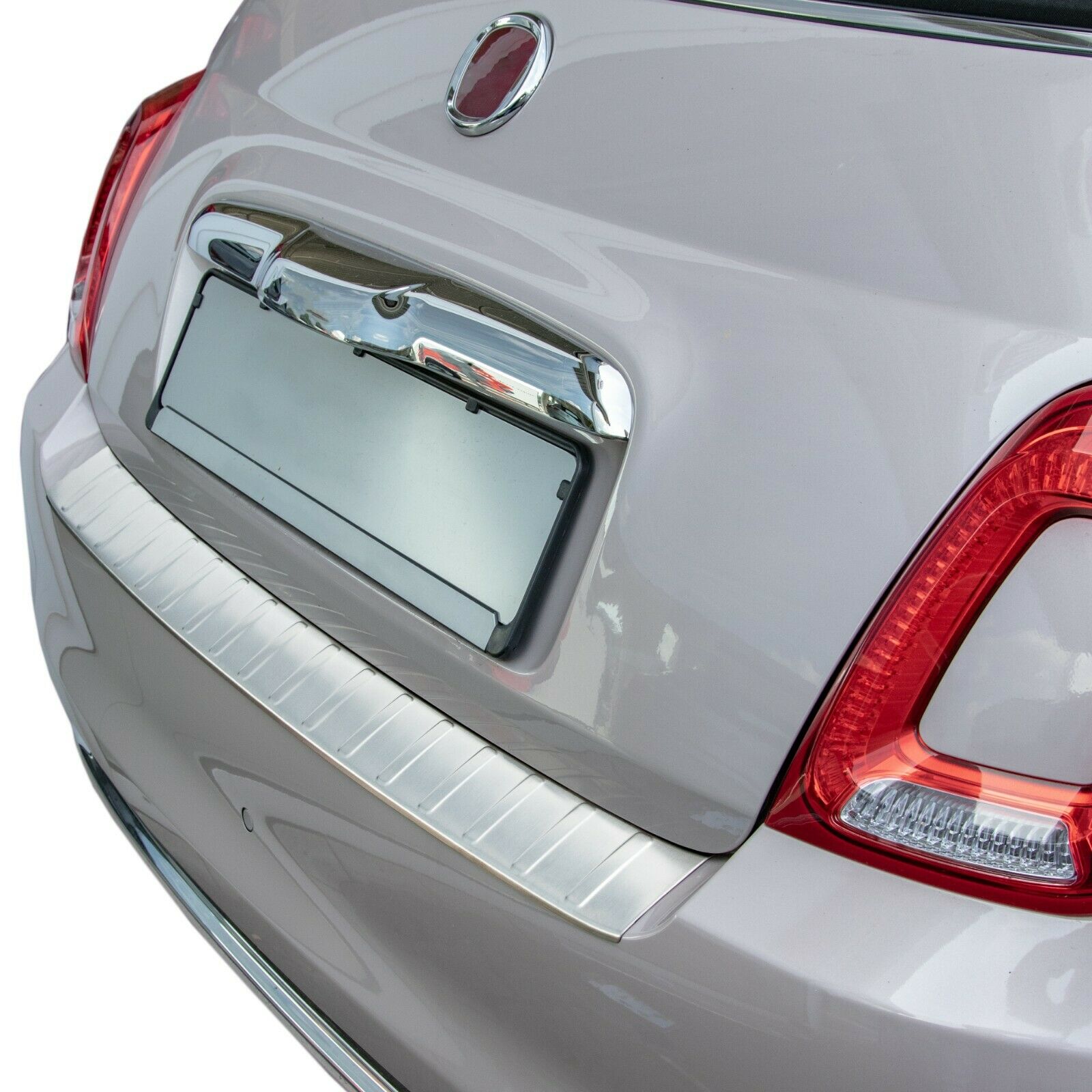 MIT ABKANTUNG LADEKANTENSCHUTZ MATT für Fiat 500 Facelift / 500C Cabrio 2016-