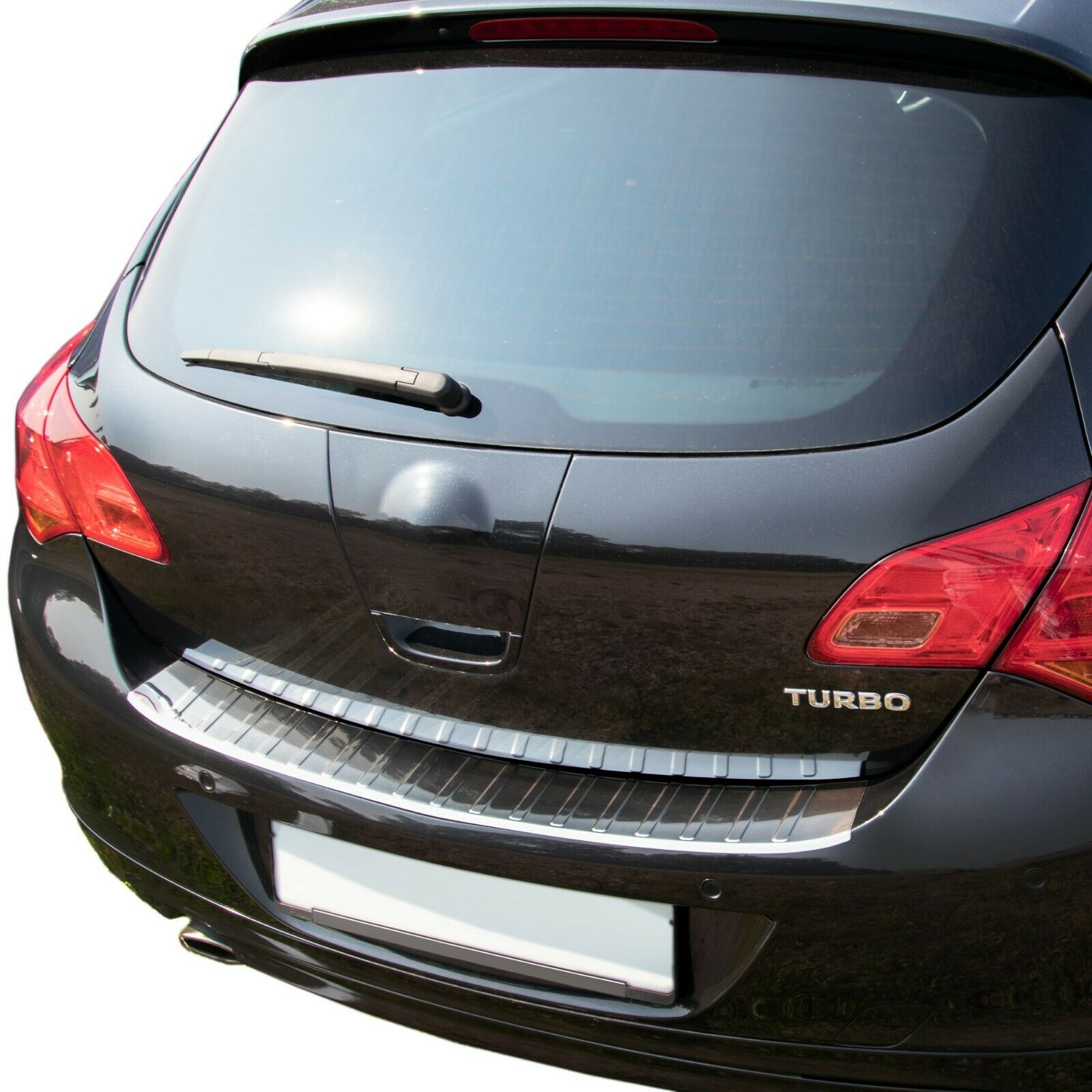 MIT ABKANTUNG LADEKANTENSCHUTZ Edelstahl für Opel Astra J Schrägheck 2010-2015