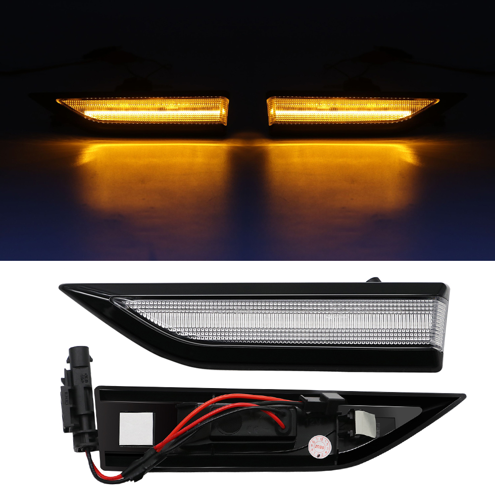 2x LED Seitenblinker Blinker in Weiss SET für VW Caddy IV 4 ab 2015-2019