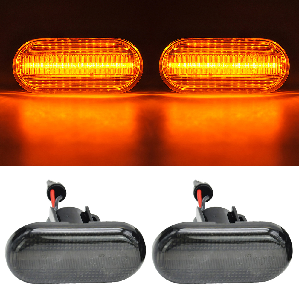 2x LED Seitenblinker Blinker in Schwarz Smoke SET für Dacia Logan Duster Lodgy Dokker MCV
