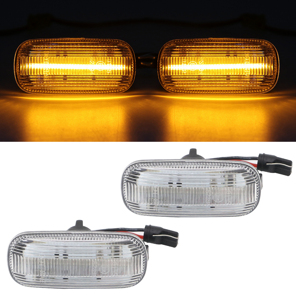 2x LED Seitenblinker Blinker in Silber SET für Opel Astra J K Insignia B Zafira C Tourer Crossland X Grandland X