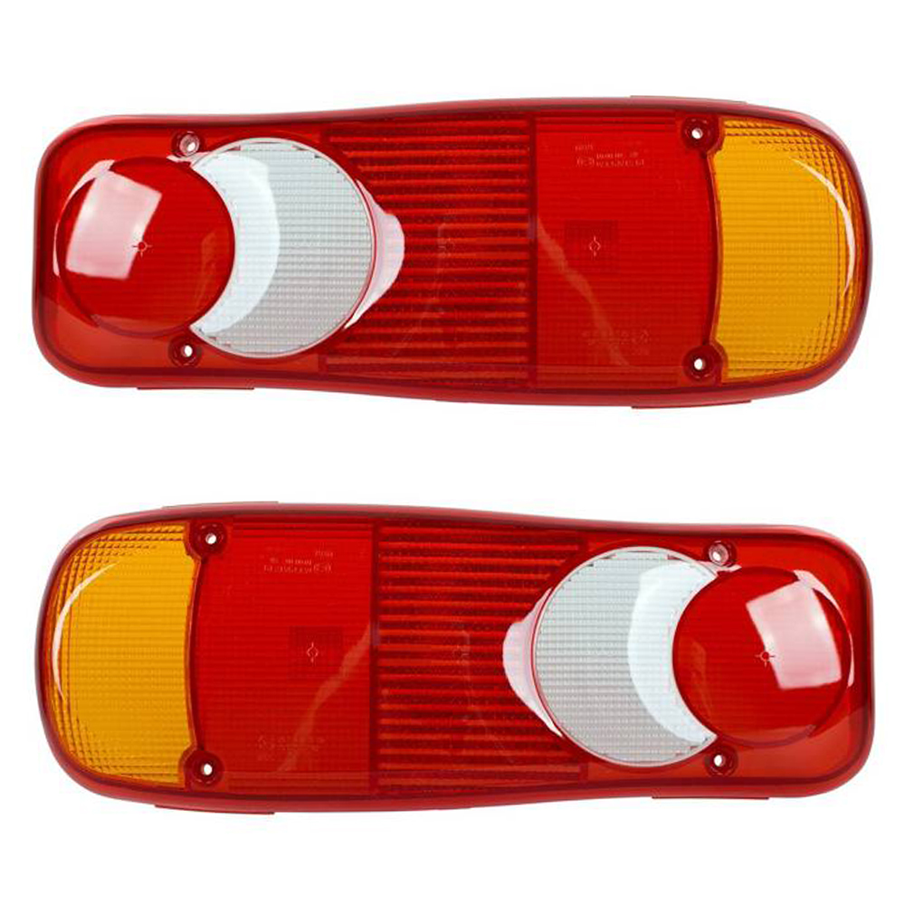 2x Lichtscheibe Glas Heckleuchte Rückleuchte Links = Rechts für Fiat Ducato III ab 2006- Peugeot Boxer ab 2006- Citroen Jumper ab 2006-