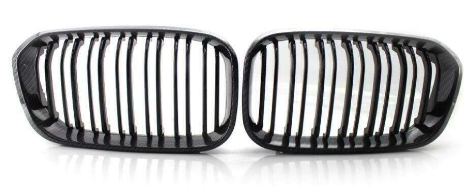 Kühlergrill Sportgrill Grill Gitter im Carbon Look für BMW 1er F20 F21 ab 2015-