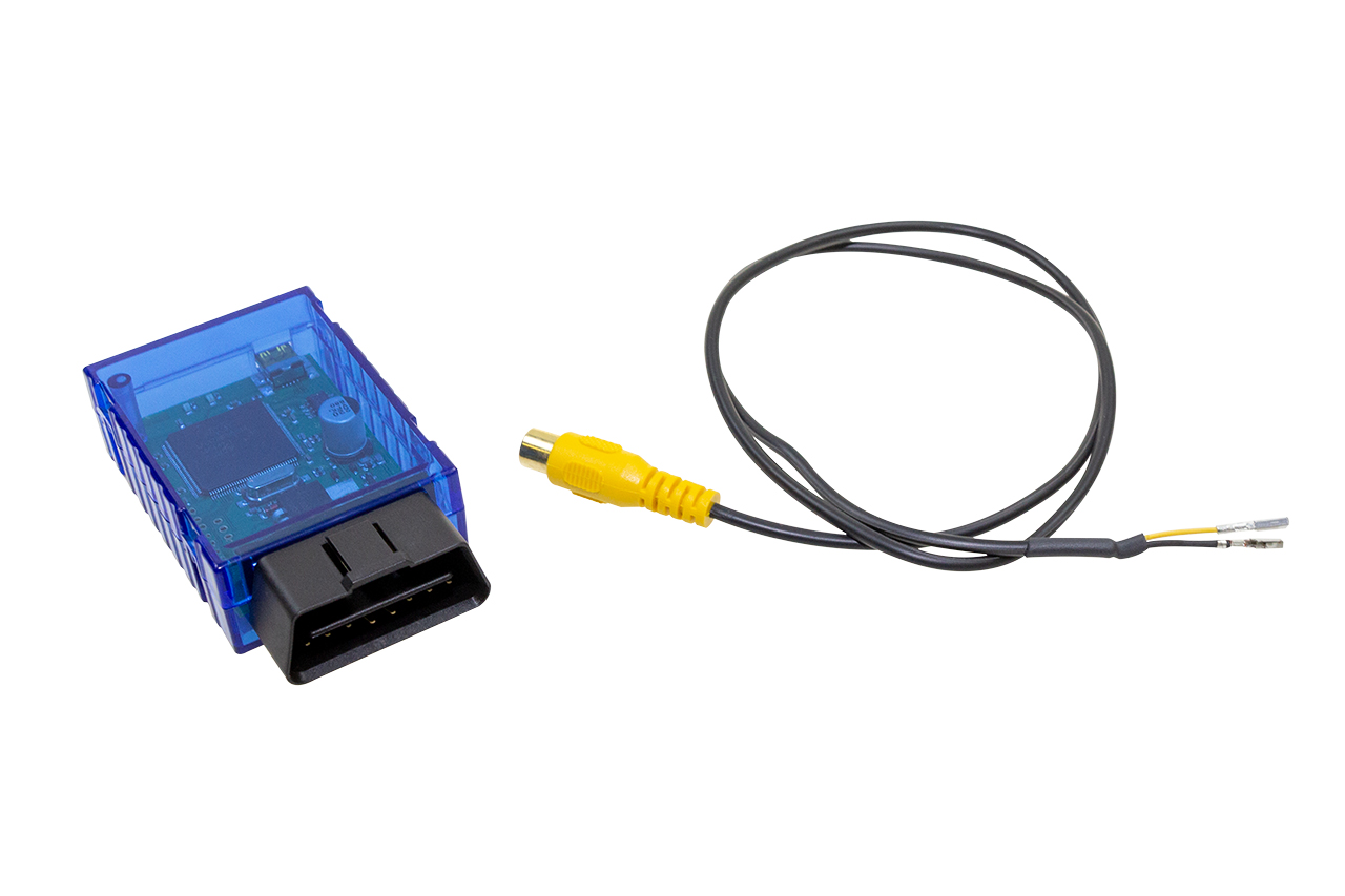 Original Kufatec Kabelsatz Kabelbaum Adapter + Codier Dongle Universal NTSC Rückfahrkamera Nachrüstset für Skoda Octavia III 5E / Rapid NH