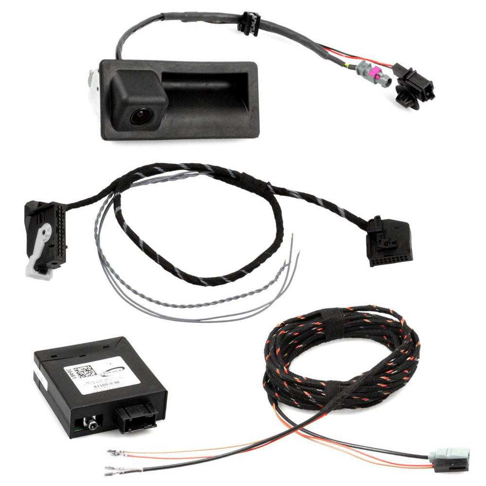 Original Kufatec Komplett- Set Nachrüstung Rückfahrkamera + Kabelbaum für VW Jetta 5C ab 2011-