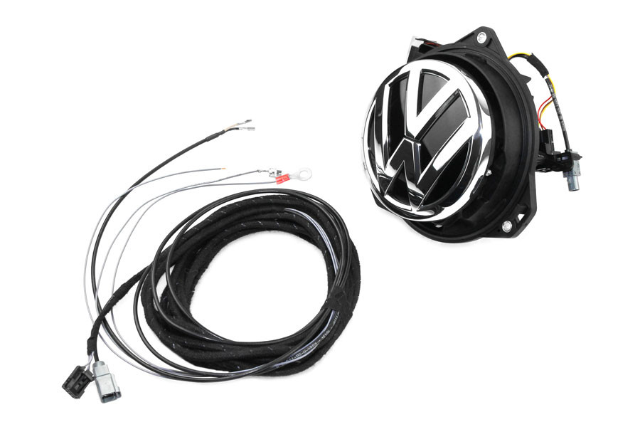 Original Kufatec Komplett- Set Nachrüstung Rückfahrkamera + Kabelbaum für VW T-Roc A11 / T-Roc Cabrio