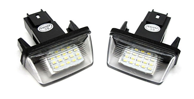 2x LED PREMIUM Kennzeichenbeleuchtung SMD für Citroen C3 C4 C5 Berlingo Saxo Xsara