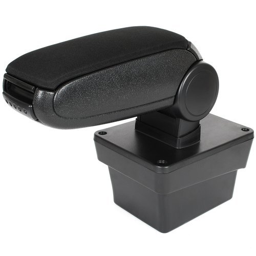 KOMPLETT-SET Mittelarmlehne Armlehne Textil Bezug Schwarz zum einfachen Nachrüsten für Skoda Octavia III 5E ab 2013-