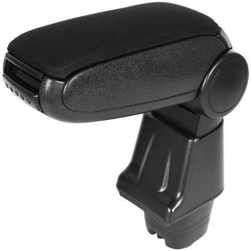 KOMPLETT-SET Mittelarmlehne Armlehne Textil Bezug Schwarz zum einfachen Nachrüsten für Citroen Nemo 2008- / Peugeot Bipper 2008-