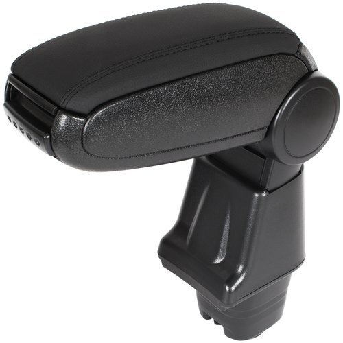 KOMPLETT-SET Mittelarmlehne Armlehne Leder Bezug Schwarz zum einfachen Nachrüsten für Fiat Fiorino 2007- / Fiat Qubo 2008-