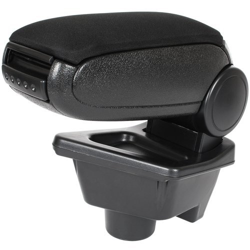 KOMPLETT-SET Mittelarmlehne Armlehne Textil Bezug Schwarz zum einfachen Nachrüsten für Renault Megane 4 IV 2015-