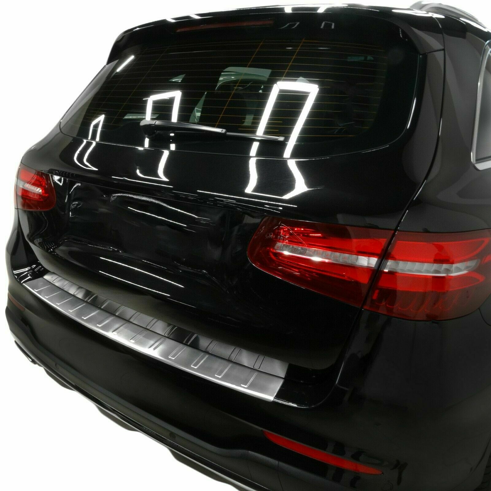 MATT Edelstahl Ladekantenschutz Stoßstange Schutz Abdeckung für Mercedes GLC X253 ab 2015-2019