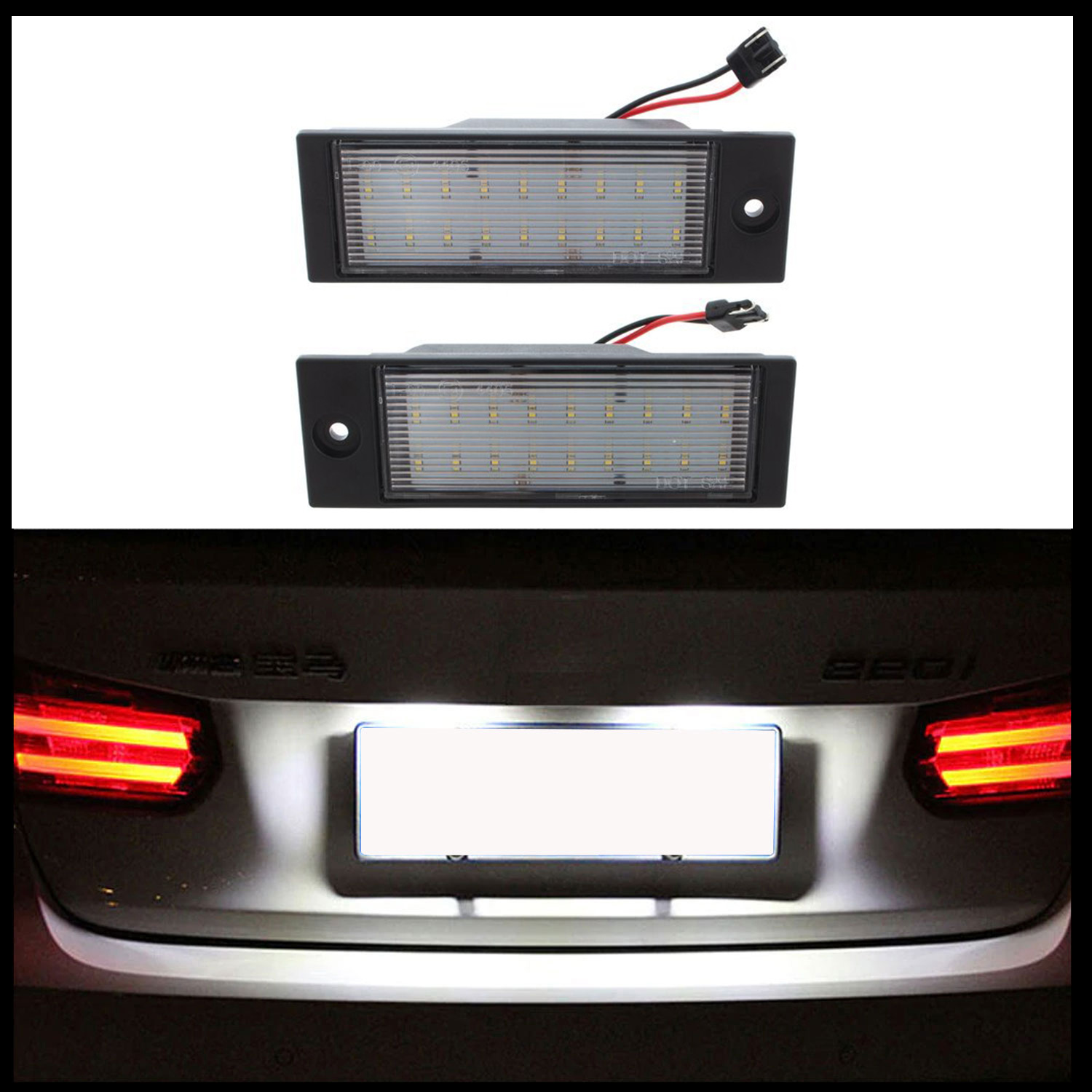 2x LED PREMIUM Kennzeichenbeleuchtung SMD für Hyundai Tucson / i40