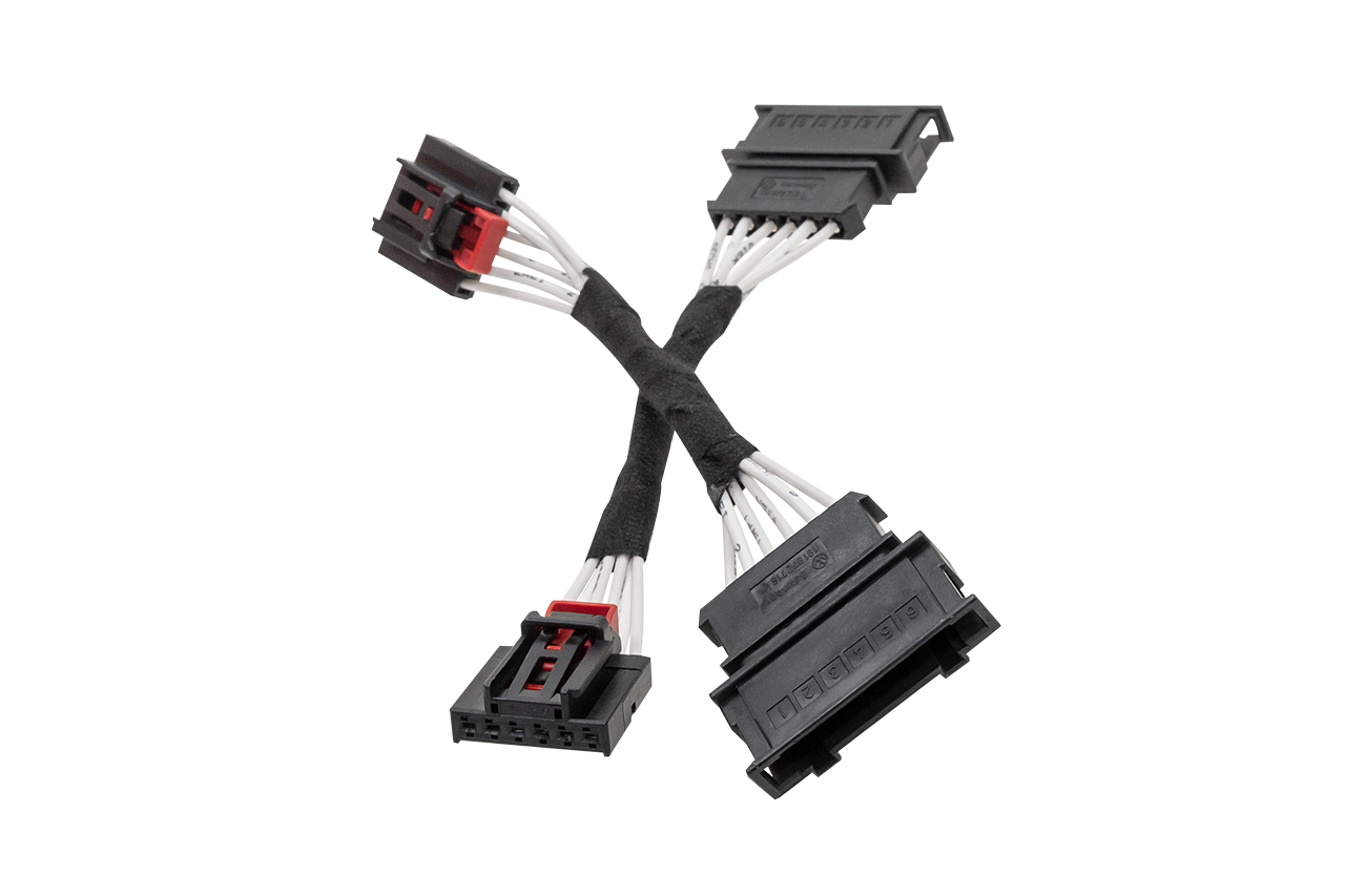 Original Kufatec Kabelsatz Kabelbaum Adapter Nachrüsten der Rückleuchten für VW Polo 6C Facelift in VW Polo 6R