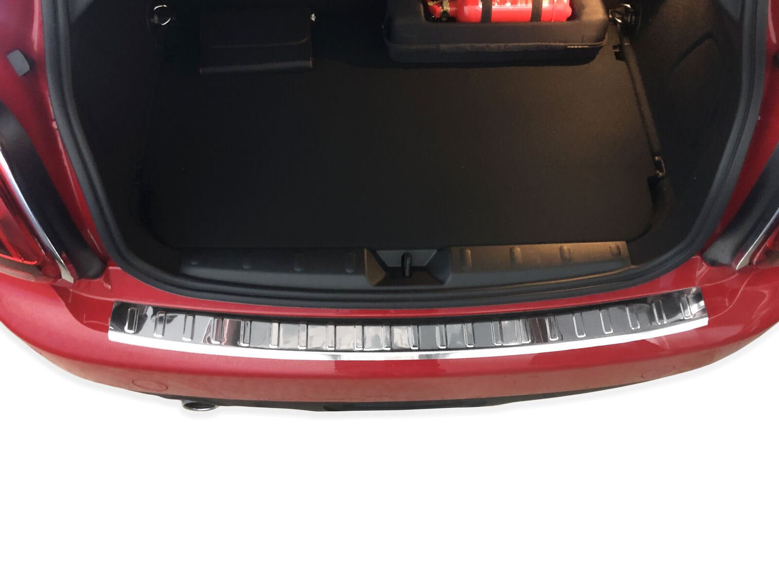 Edelstahl Ladekantenschutz Chrom Stoßstange Schutz Abdeckung mit Abkantung für Mini F55 F56 F57 ab 2014-