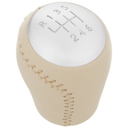 Schaltknauf Knauf in Beige Silber 6-Gang für Nissan Juke Qashqai X-Trail