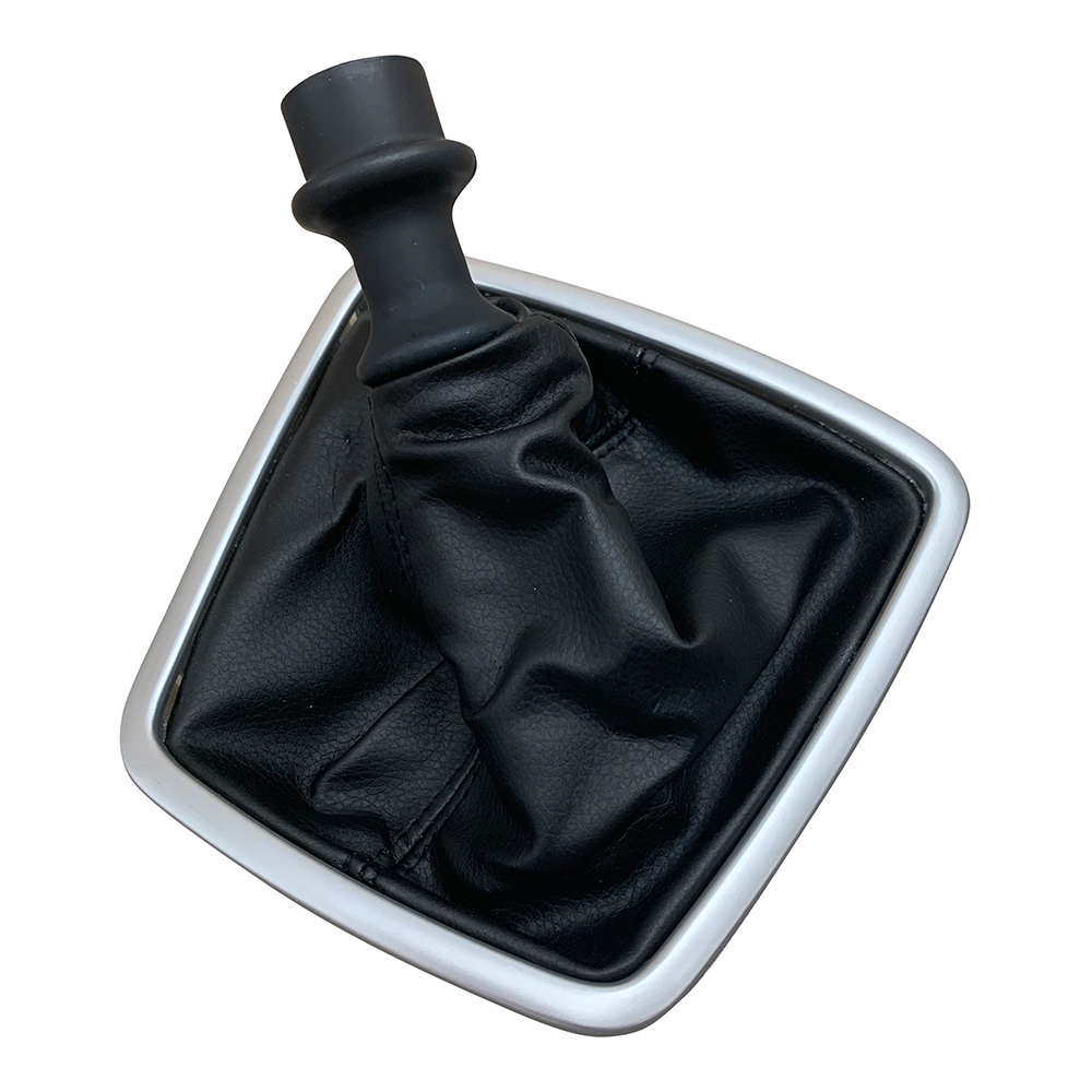 Schaltmanschette Manschette + Rahmen Silber für Schaltknauf für Renault Laguna III ab 2007-2015