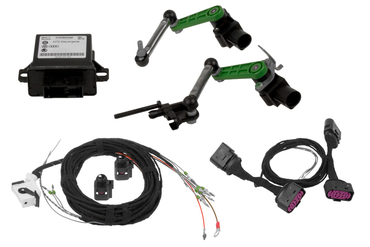 Original Kufatec Kabelsatz Kabelbaum Adapter Kabel aLWR Komplett-Set für VW Touareg 7P ohne Luftfederung!