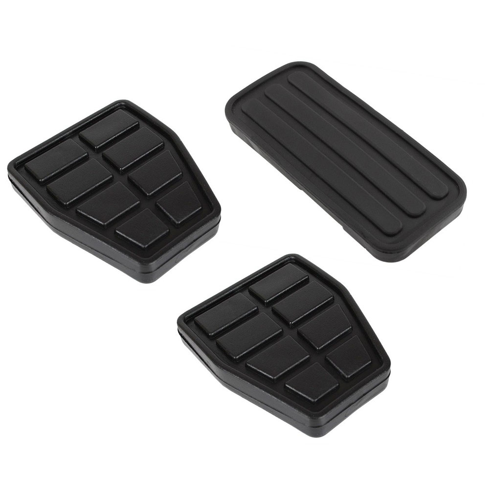 3x Pedale Pedalkappen Gummi Abdeckung BREMSE + KUPPLUNG + GAS für Audi 80 B2 B3 90 B2 B3