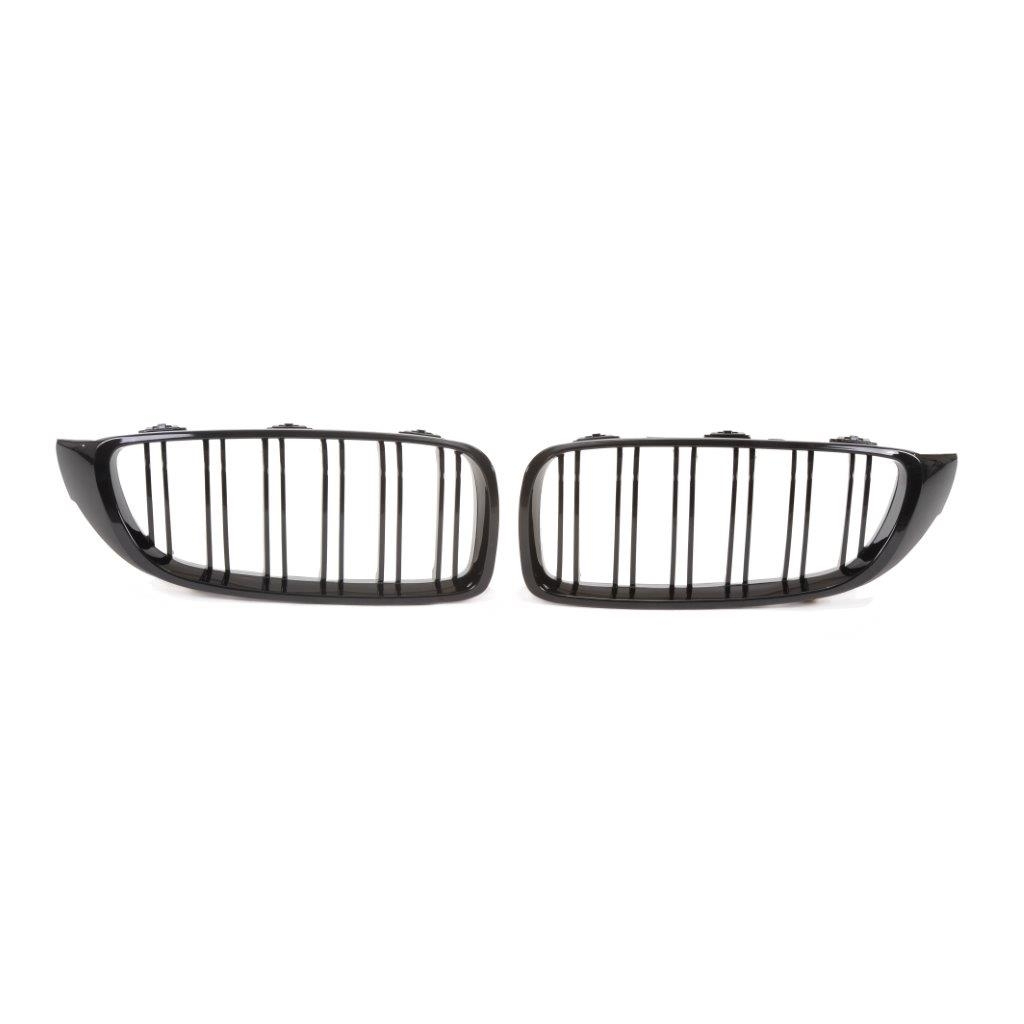 Kühlergrill Sportgrill mit DOPPELRIPPE in Schwarz Glanz Sport Ausführung für BMW 4er F32 F33 F36 ab 2013-