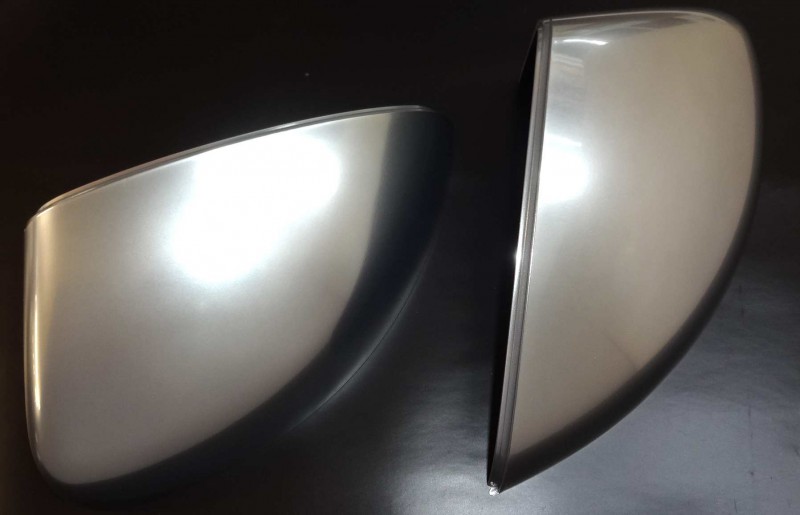 2x Alu Design Spiegelgehäuse Gehäuße Außenspiegel Spiegel Kappe für Audi A3 8V ab 2012-