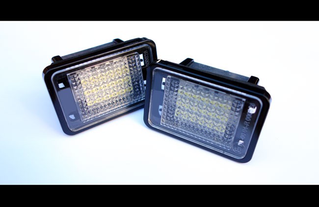 2x LED PREMIUM Kennzeichenbeleuchtung SMD für Mercedes X204 GLK (Modell 2008-2012)