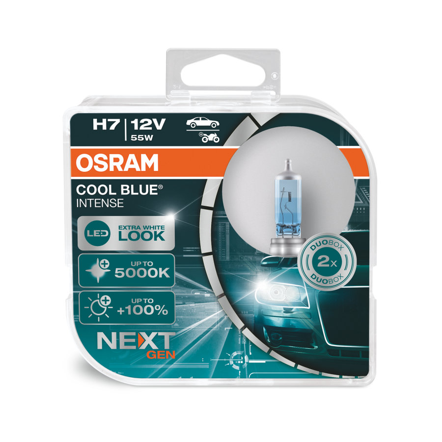2 Stück OSRAM COOL BLUE INTENSE NEXT GENERATION Lampen Birnen für Scheinwerfer / Fassung H7 55W