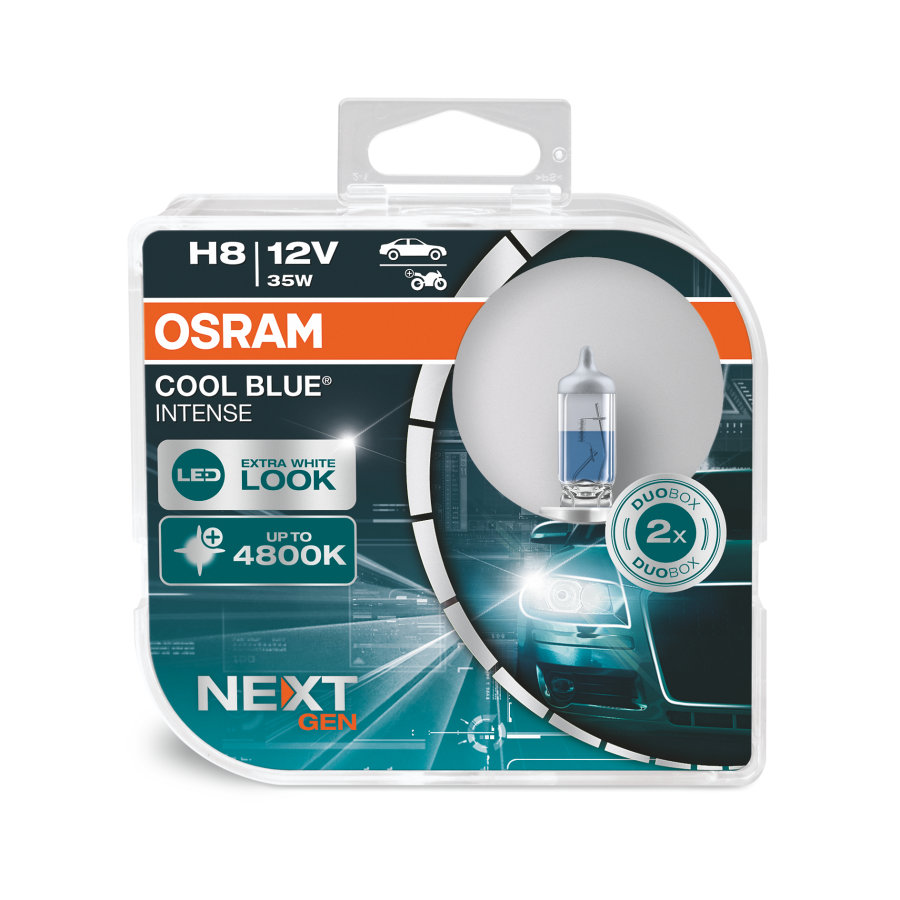 2 Stück OSRAM COOL BLUE INTENSE NEXT GENERATION Lampen Birnen für Scheinwerfer / Fassung H8 35W