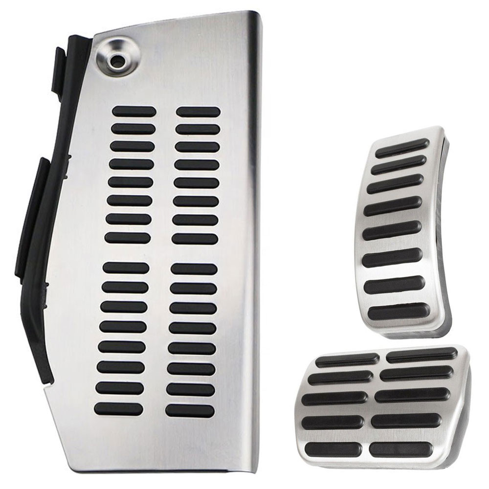 Sport Pedale + Fußstütze (Automatik) in Schwarz / Silber für VW Golf 4 IV MK4 Bora New Beetle