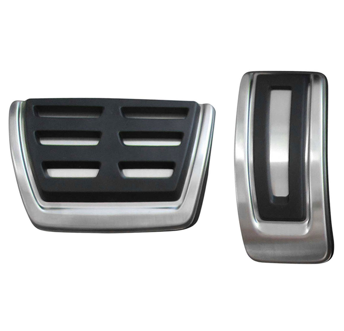 Sport Pedale (Automatik) in Schwarz / Silber für Audi A6 C8 4A A7 4K A8 4N Q7 Q8 4M